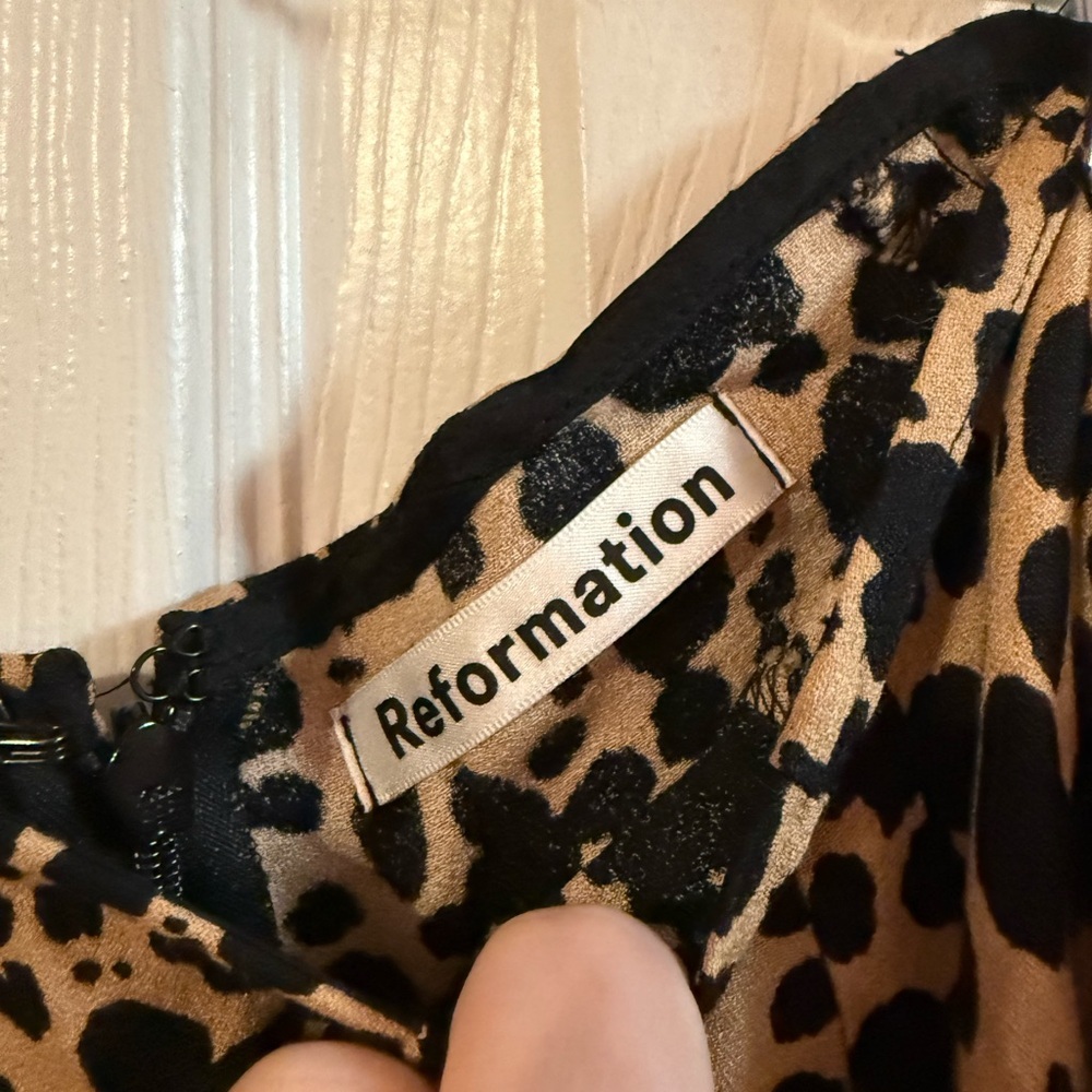 Reformation Black and Tan Maxi Skirt - Picture 2 of 5